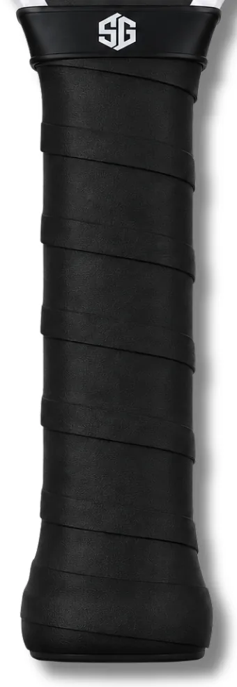 Black StickyGrips wrapped on a paddle handle